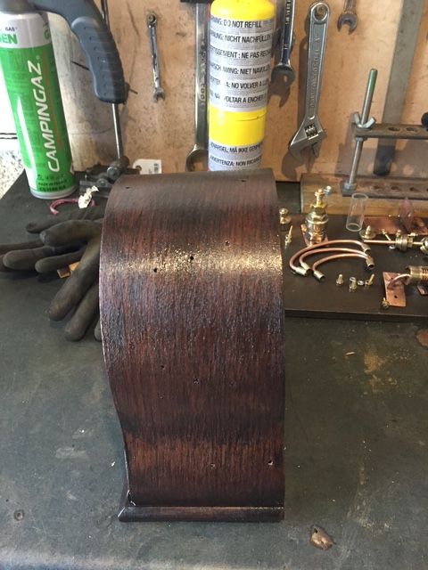 Marking and measuring vintage clock face for brass fitting alignment