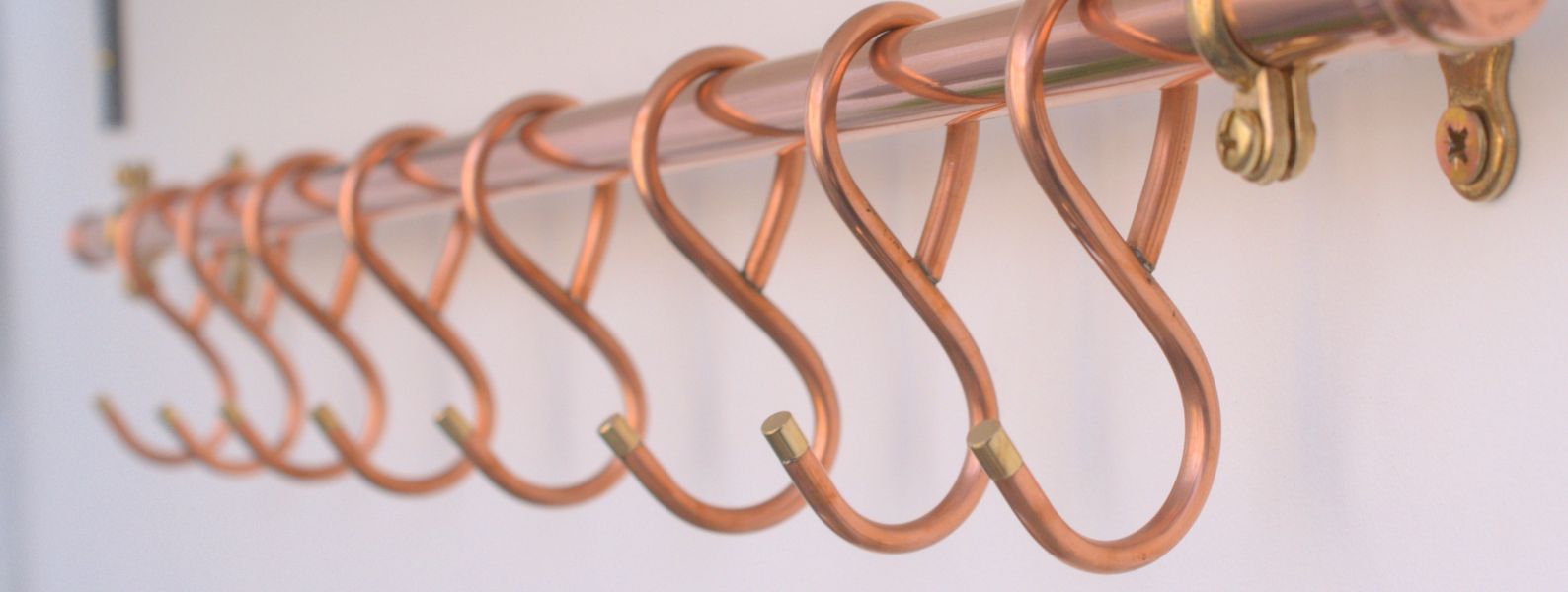 31" Copper Kitchen Pan Rack