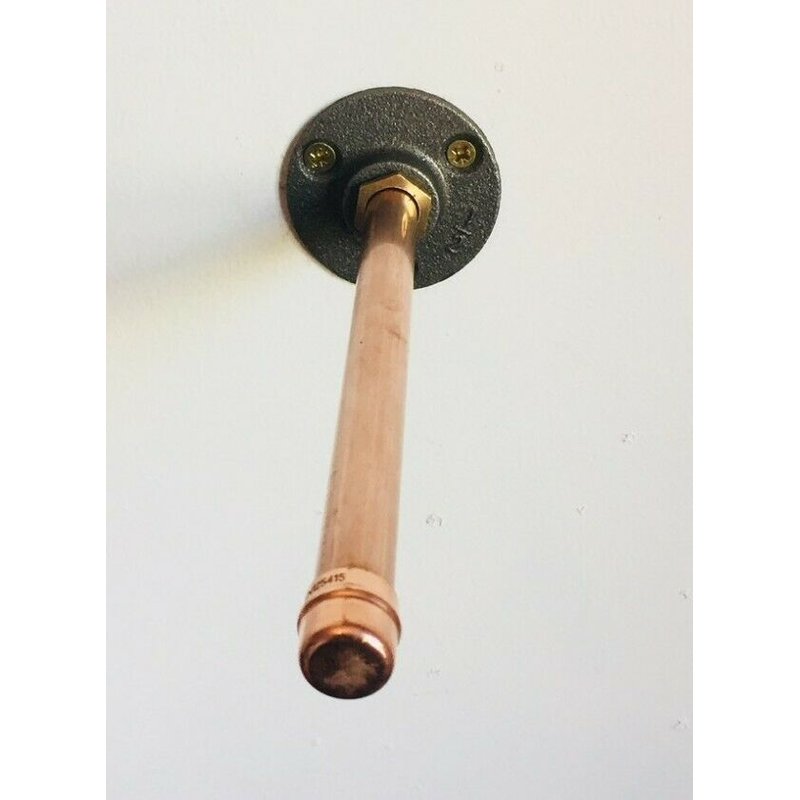 For scaffold industrial style shelves a copper shelf bracket by SmithWork